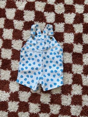 Vintage Blue Frog Kids Overalls